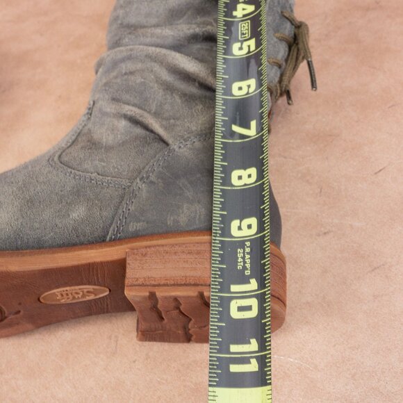 Sofft Wmn Sharnell Low Distress Grey Suede Waterproof Back Lace-up Boots 7.5 - Picture 8 of 8